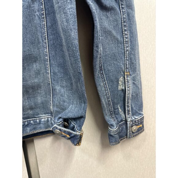 Silver Jeans Co. Selena Trucker Blue Denim Jean Jacket Small - Picture 6 of 10